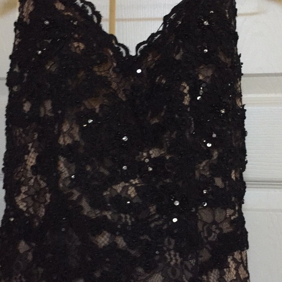Black lace Mia Bella gown - Picture 2 of 8